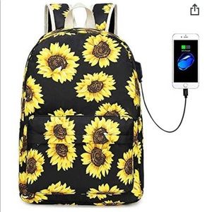Sunflower Backpack with external charging port!